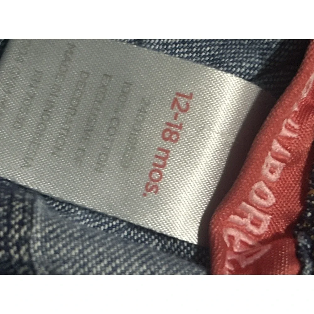 Baby Girl Gymboree 12-18Month Yr-2004 Elastic Back Jean‎ Capri